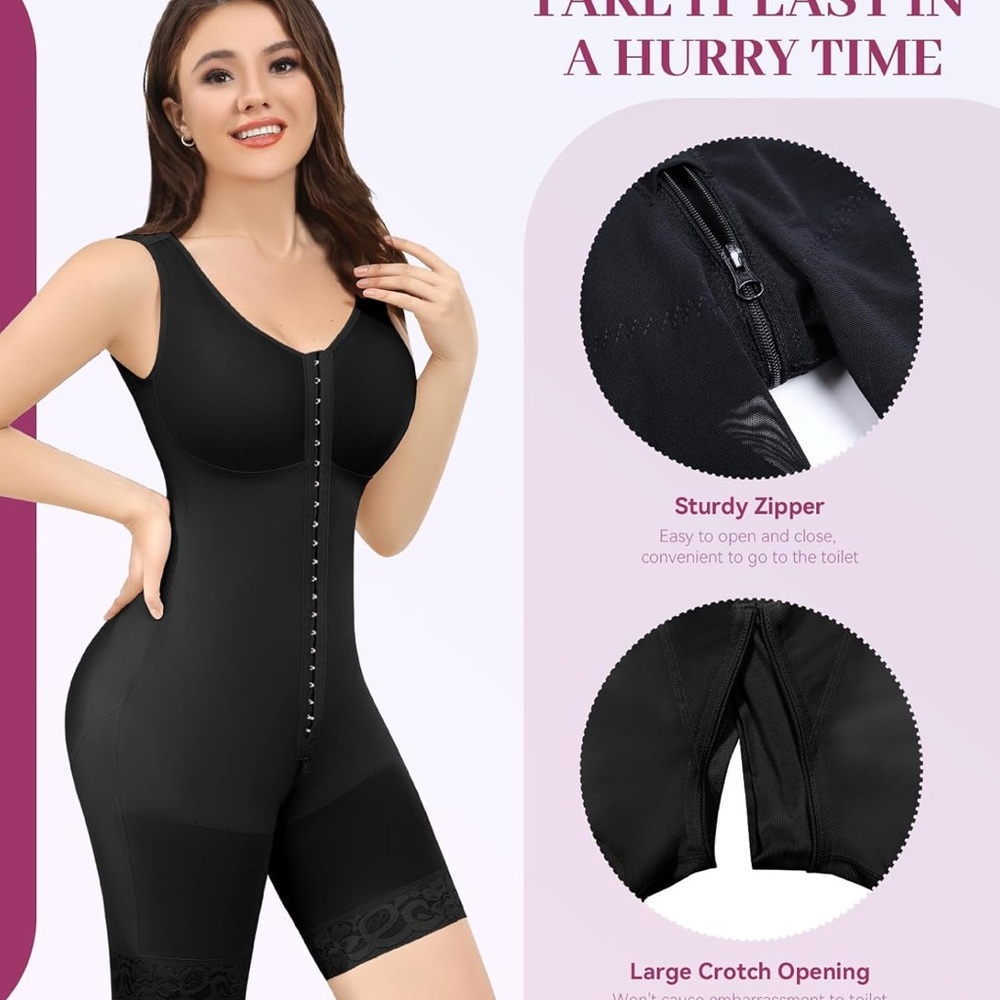 M MYODRESS Fajas Colombianas Shapewear for Women Tummy Control Bodysuit Body 2XL